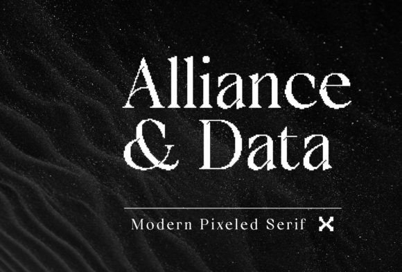 Alliance Data: A Serif Font That Blends Modernity and Pixel Art