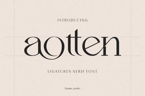 Aotten Serif Font for Branding Projects
