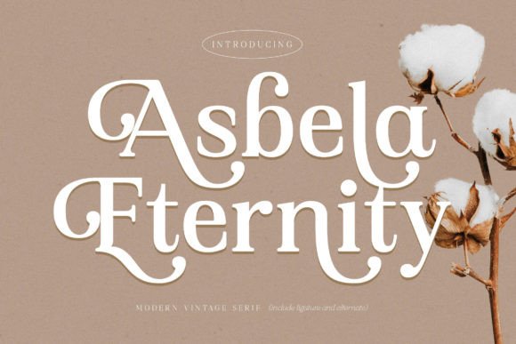 Asbela Eternity Serif Font for Handmade Creations