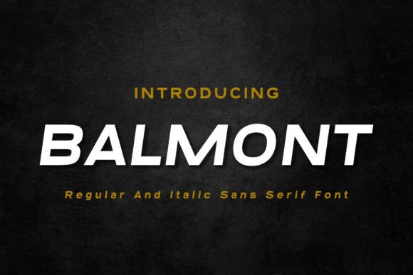 Balmont: A Sleek Sans Serif Font for Web Design