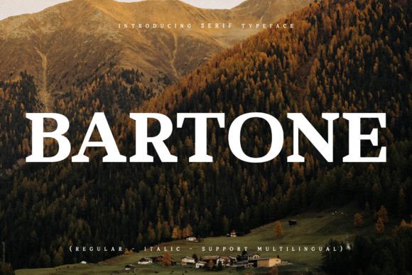 Bartone Serif Font for Modern Branding