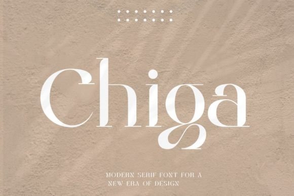 Chiga: A Modern Serif Font That Stands Out in Branding