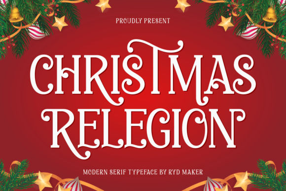 Christmas Relegion: A Festive Serif Font for Modern Branding