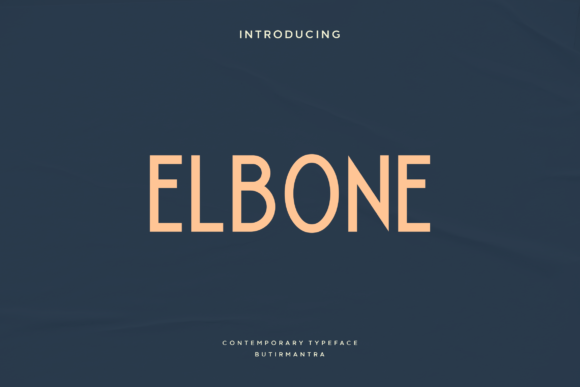 Elbone: A Modern Sans Serif Font for Editorial Design