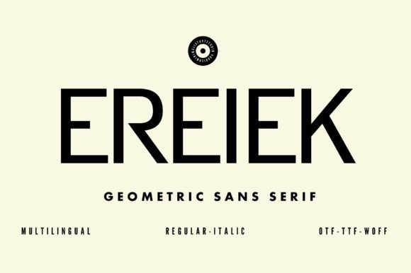 Ereiek: A Modern Sans Serif for Bold Design