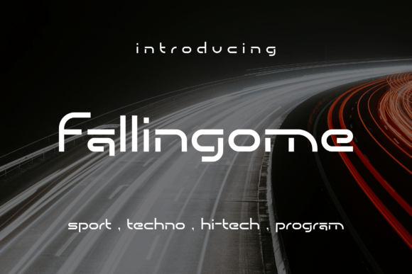 Fallingome: A Modern Sans Serif Font for Editorial Design
