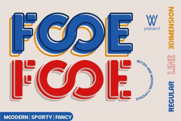 Fooe Fooe: A Modern Decorative Typeface for Branding Projects