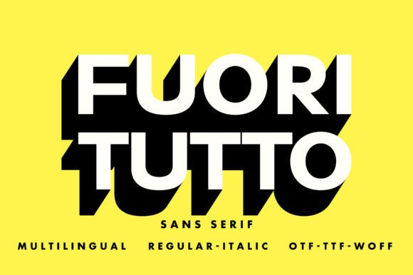 Fuori Tutto Font for Handmade Creations
