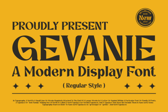 Gevanie - A Serif Font for Handmade Creations