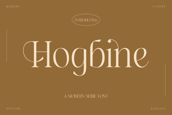 Hogbine: A Serif Font with Timeless Elegance