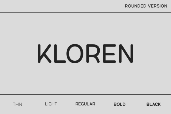 Kloren Rounded Font for Modern Campaign Design