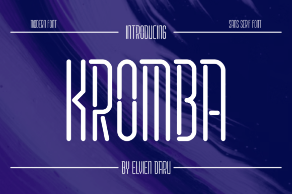 Kromba: A Modern Sans Serif Font for Creative Makers