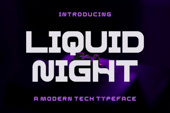 Liquid Night Serif Font for Handmade Creations