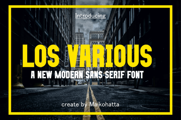 Los Various: A Versatile Sans Serif Font for Web Design