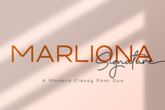 Marliona: A Modern Font for Handmade Projects
