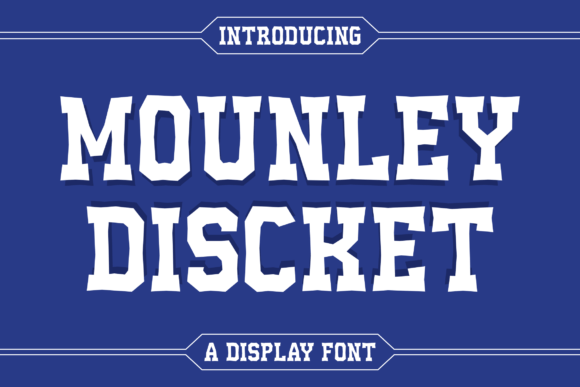 Mounley Discket Serif Font for Handmade Creations