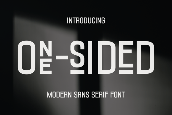 One Sided: A Modern Sans Serif Font for Crafters and Creators