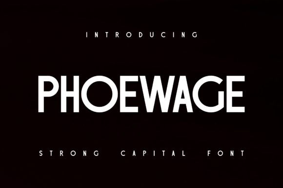 Phoewage: A Modern Sans Serif Font for Handmade Creations