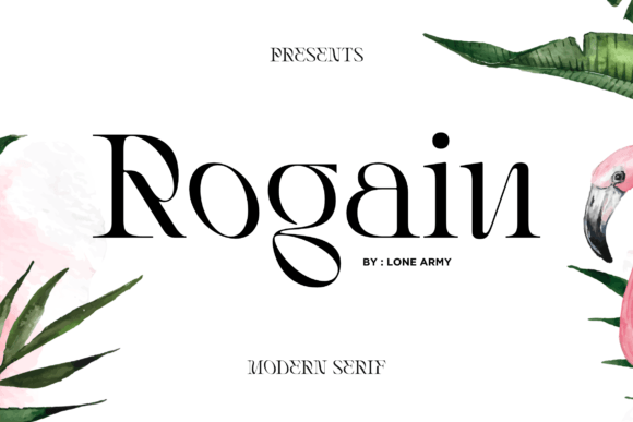 Rogain Font for a Polished Brand Look