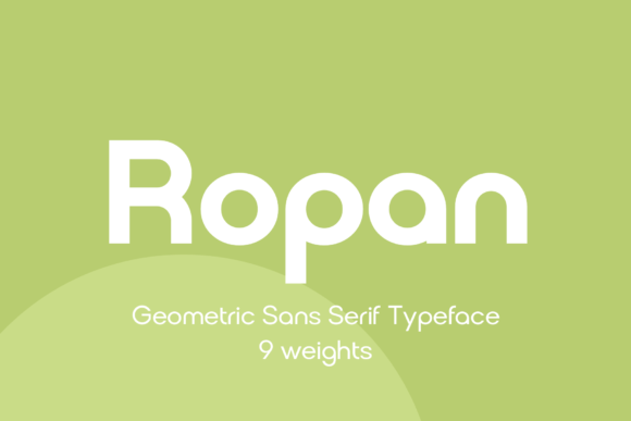Ropan – A Modern Sans Serif Font for Craft Creators