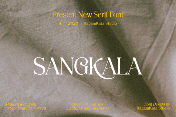 Sangkala Serif Font for Handmade Creations