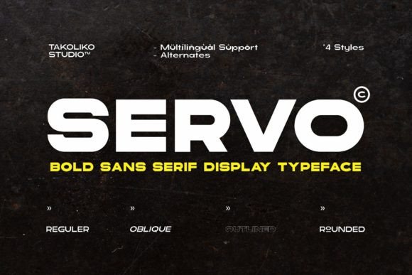 Servo Sans Serif Font for Web Design