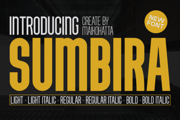 Sumbira Sans Serif Font for Modern Editorial Design