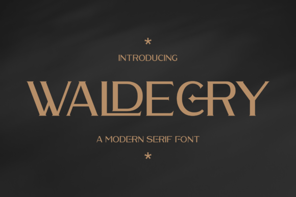 Waldecry: A Serif Font That Elevates Branding with Class